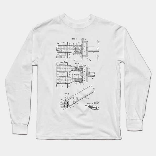 Apparatus for Applying a Getter Material Vintage Patent Drawing Long Sleeve T-Shirt by TheYoungDesigns